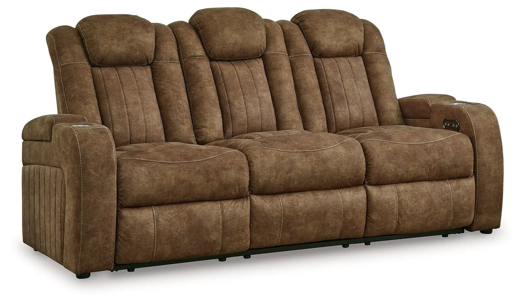 Wolfridge - Power Reclining Sofa With Adj Headrest - Brindle by Unique Piece Furniture