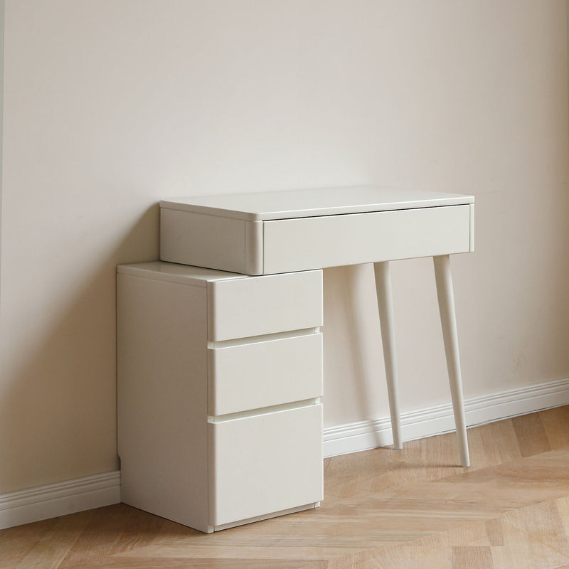 Table Dresser Without Mirror, Compact Dresser Accessories Storage Drawer - White by HouseOfZazla