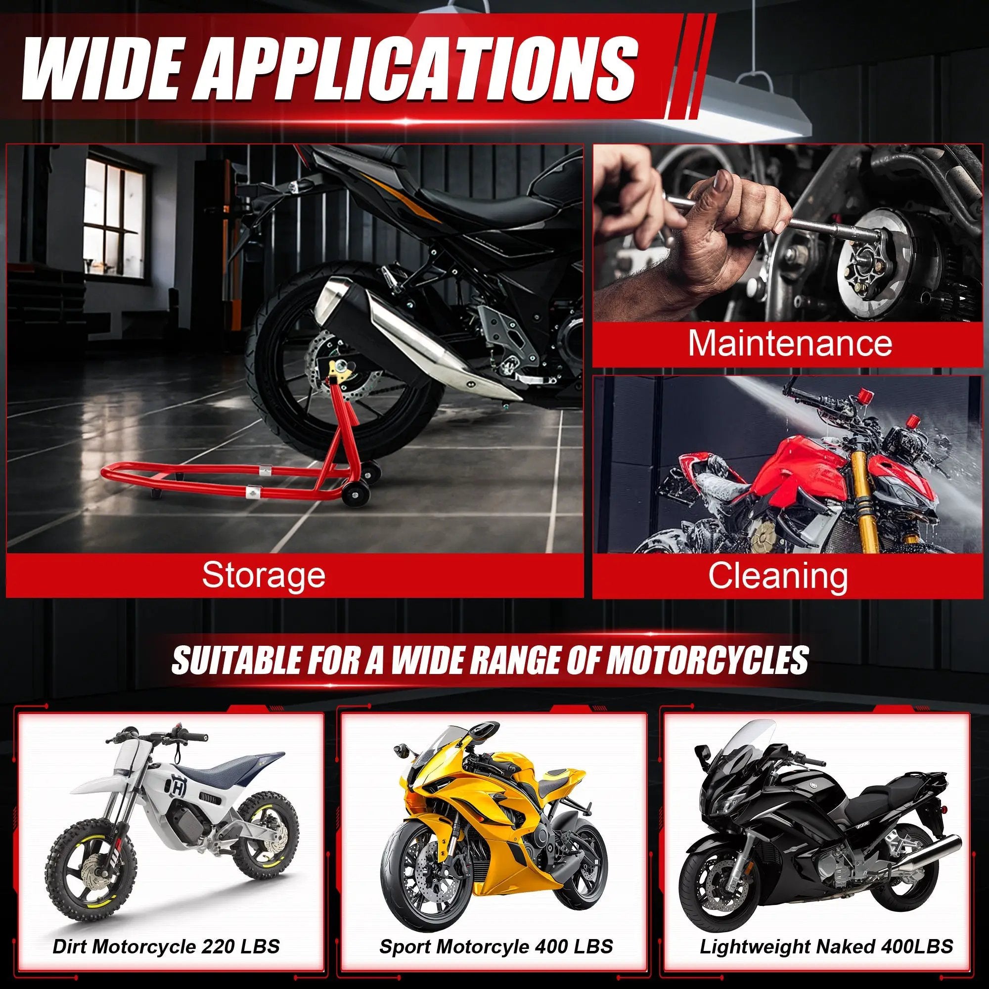 Universal Motorcycle Lifting Stands by HouseOfZazla