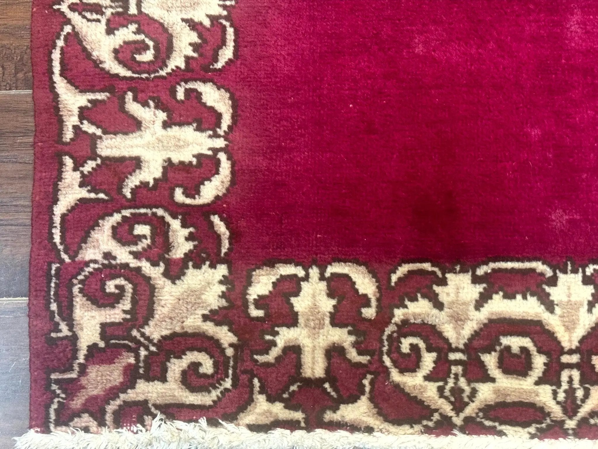 Red Persian Kerman Runner Rug 3x16 by Jewel Rugs
