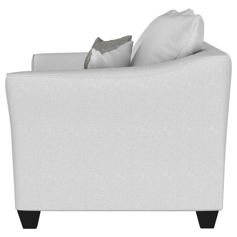 Salizar Upholstered Flared Arm Loveseat Sand by Unique Piece Furniture