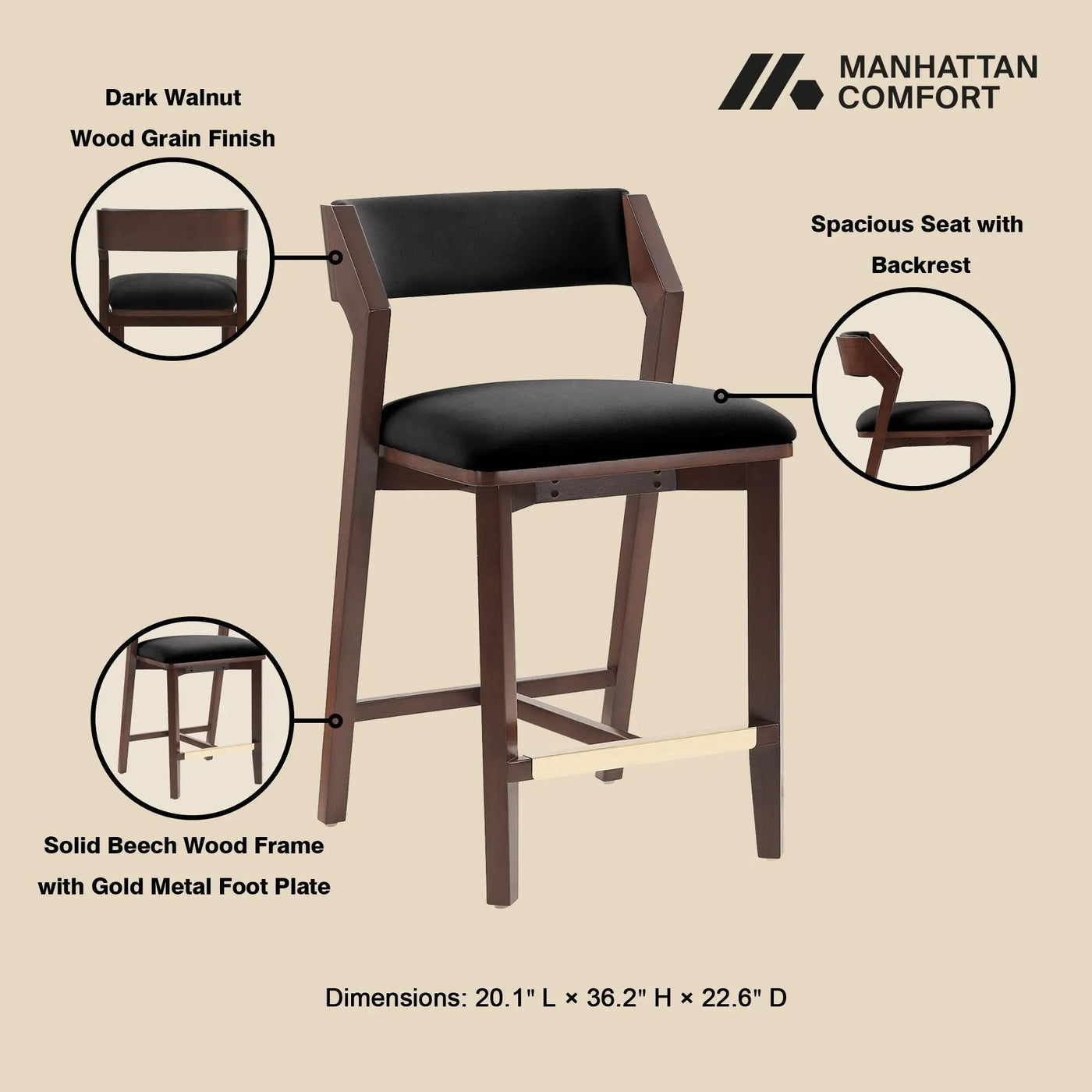 Patricia - Counter Stool by HouseOfZazla