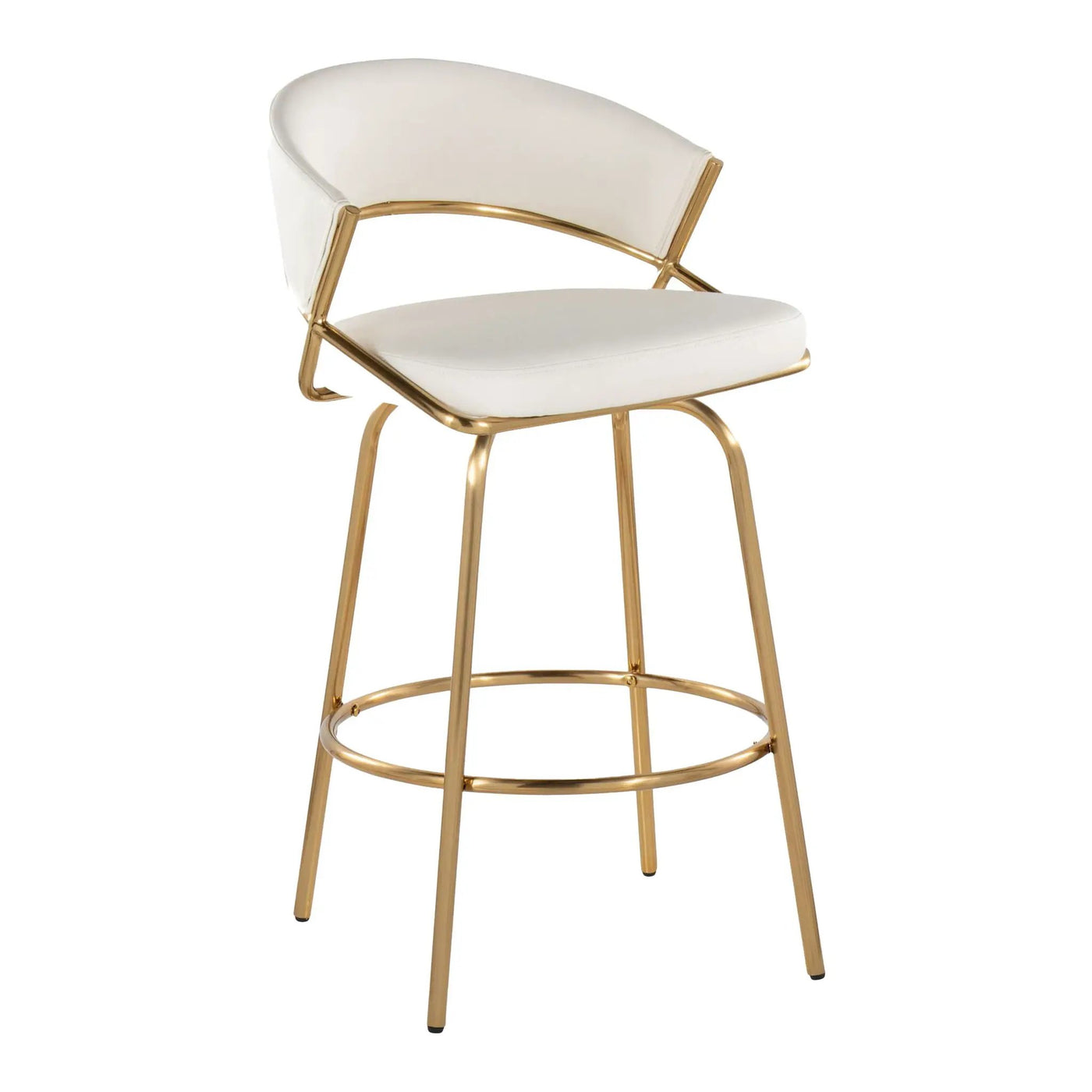 Jie - Glam Fixed Height Counter Stool (Set of 2) by HouseOfZazla