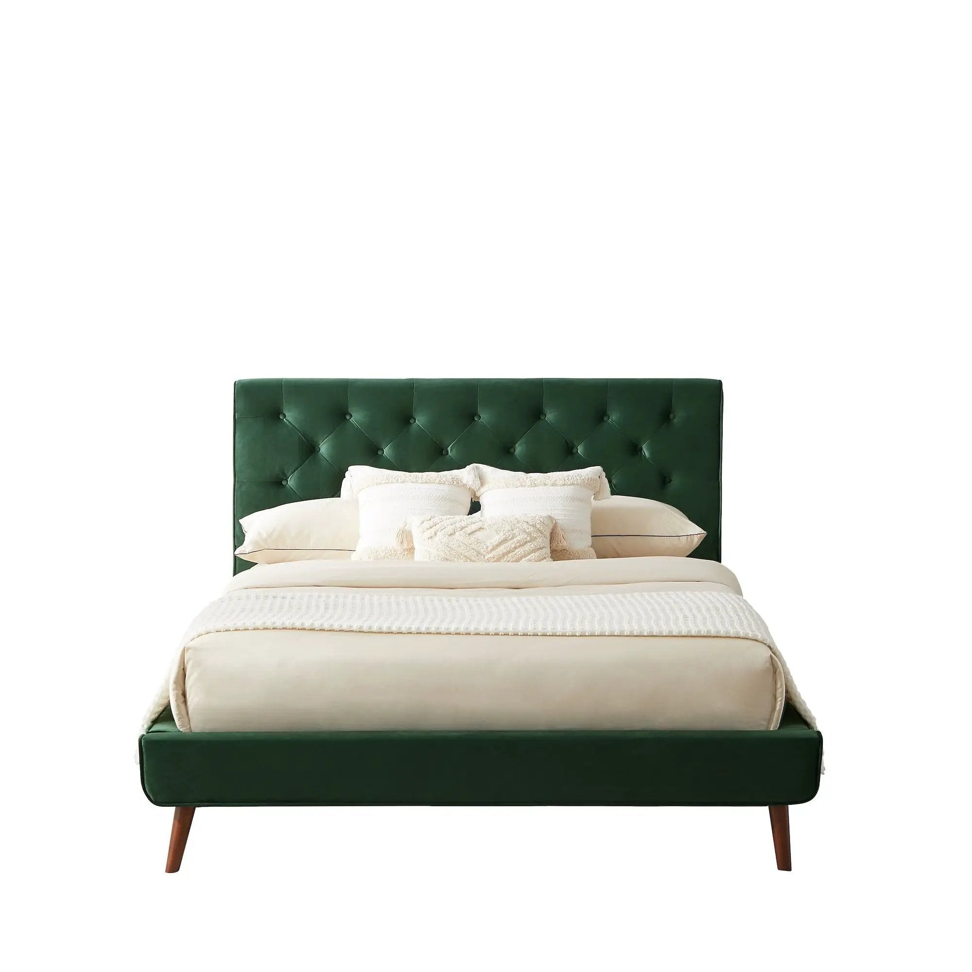 Dillon - Mid-Century Modern Platform Bed by HouseOfZazla