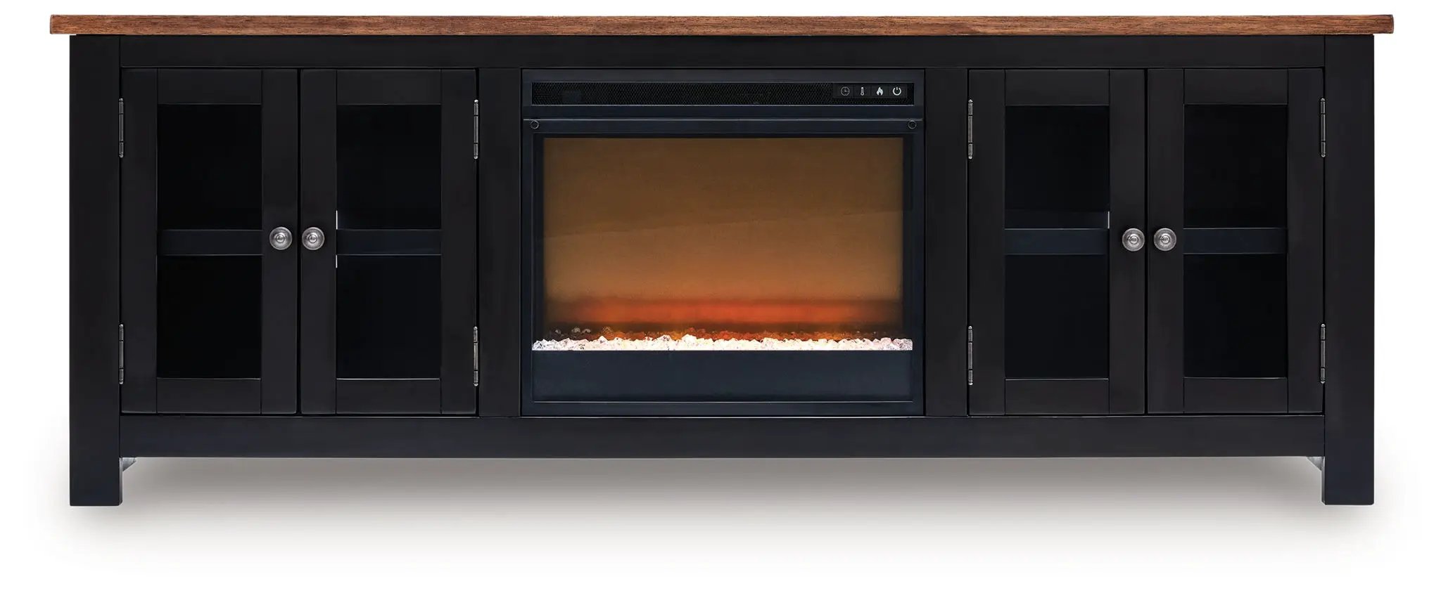 Wildenauer - 76" TV Stand With Electric Fireplace by Unique Piece Furniture