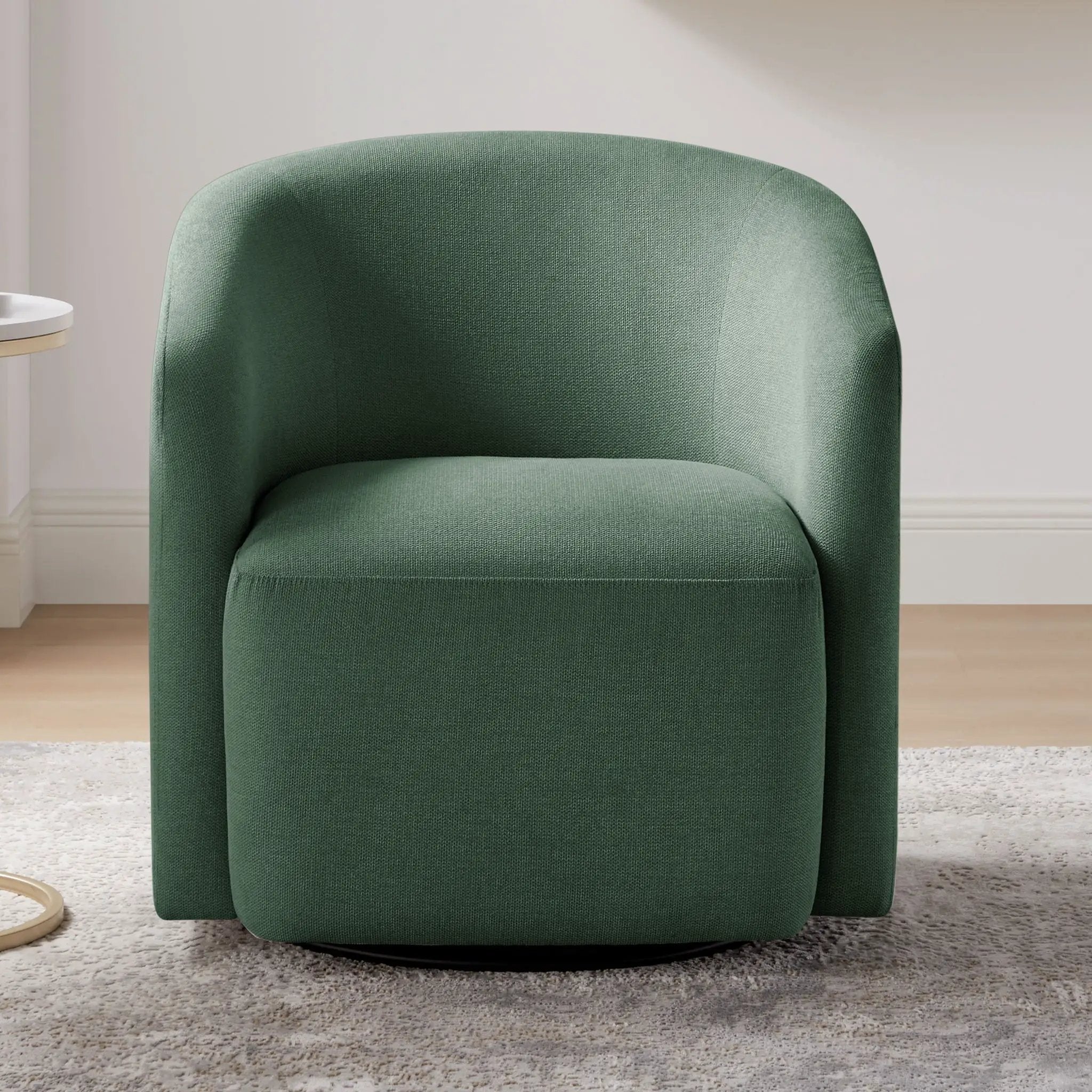 Ardena - Modern Swivel Barrel Chair by HouseOfZazla