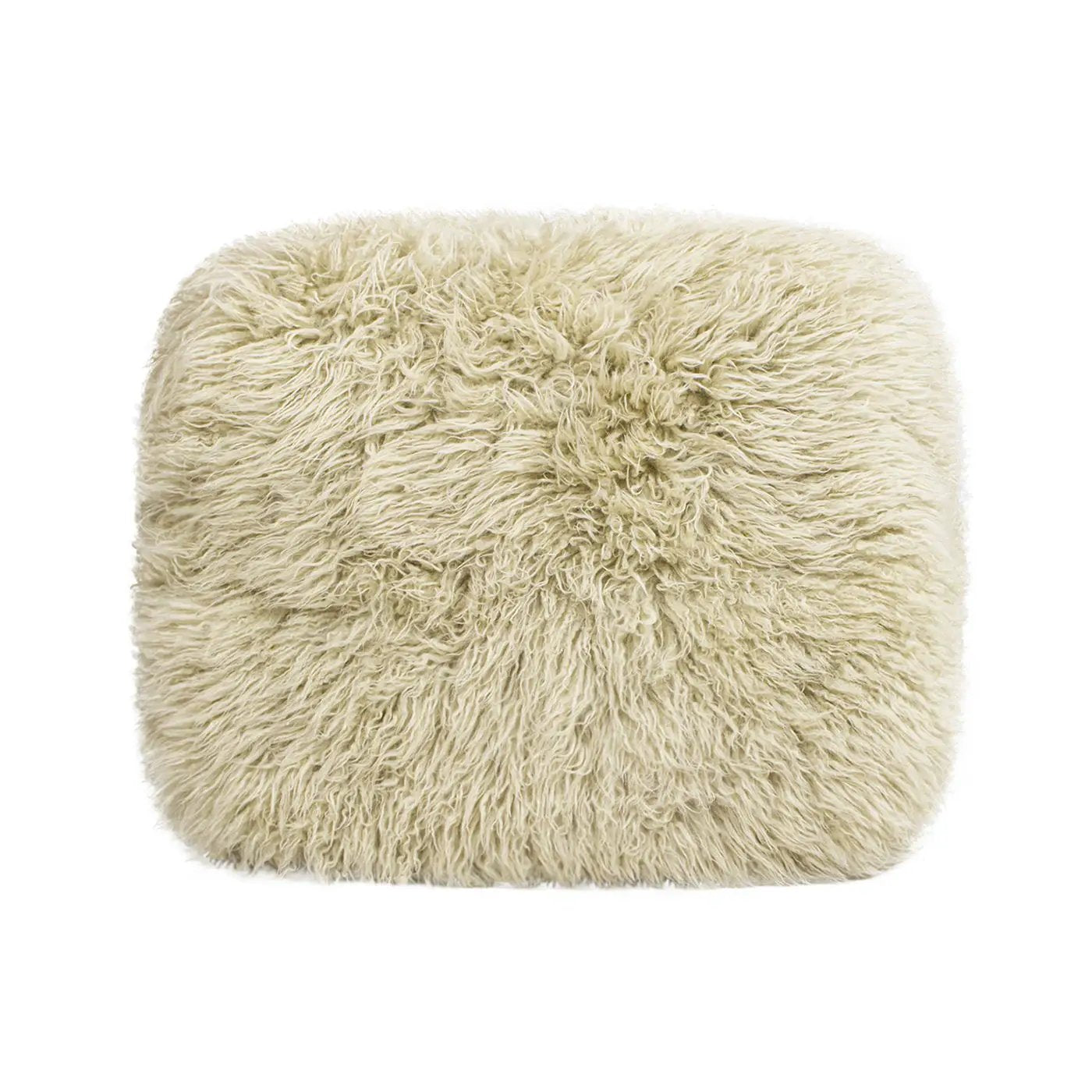 Enchante - New Zealand Sheepskin Rectangular Accent Ottoman - Taupe / Natural by Unique Piece Furniture