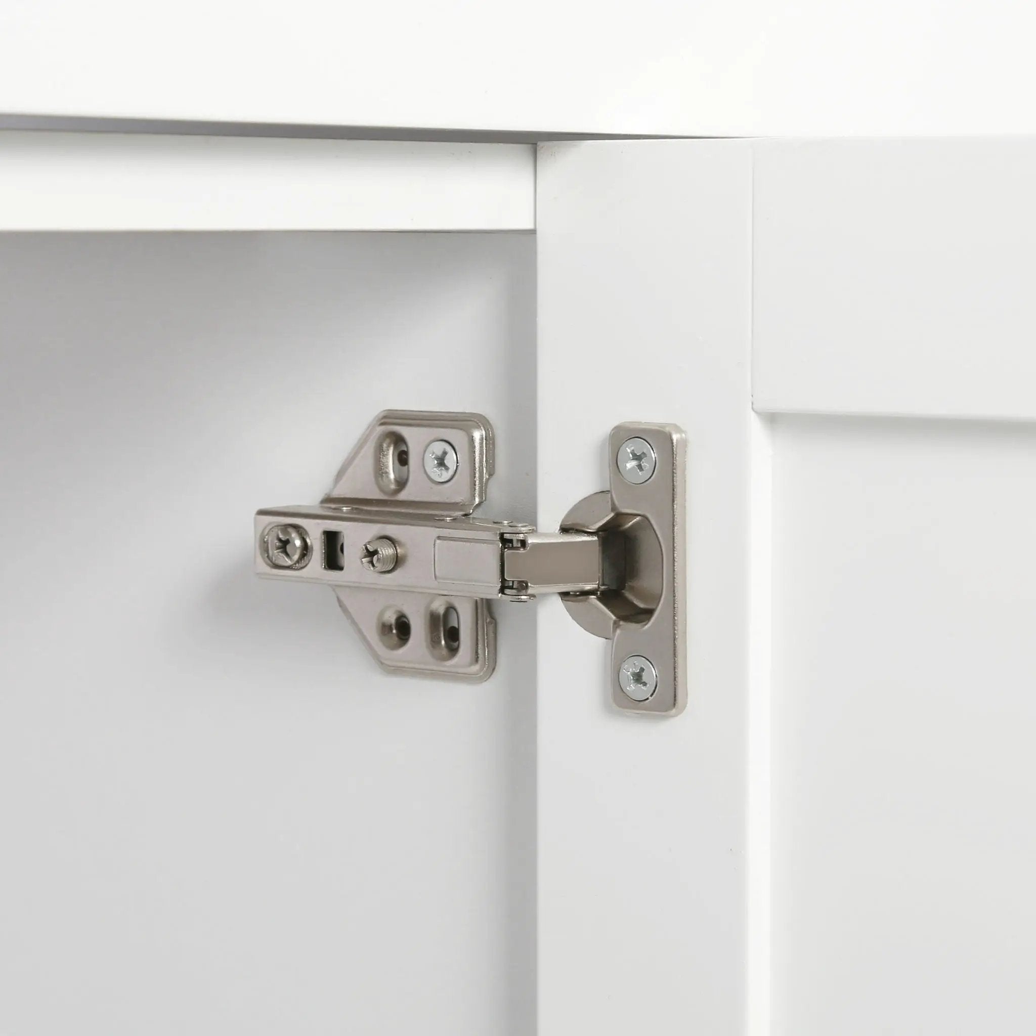 Bathroom Vanity With 2 Doors, 2 Drawers, Adjustable Shelf, Hidden Slides & Soft Close Hinges