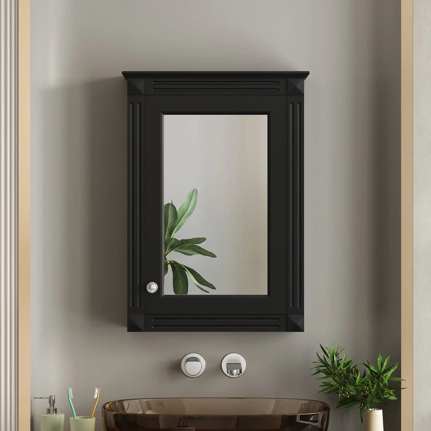 Wall Mounted Bathroom Storage Medicine Cabinet For Over Toilet With Mirror by Unique Piece Furniture