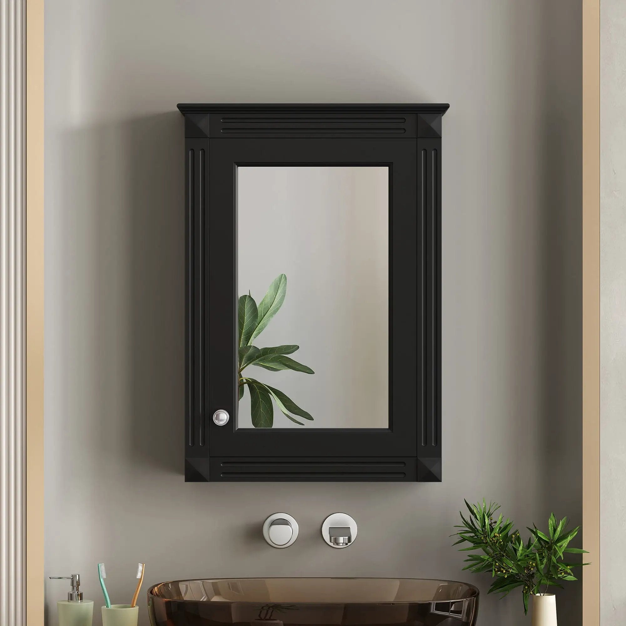 Wall Mounted Bathroom Storage Medicine Cabinet For Over Toilet With Mirror by Unique Piece Furniture