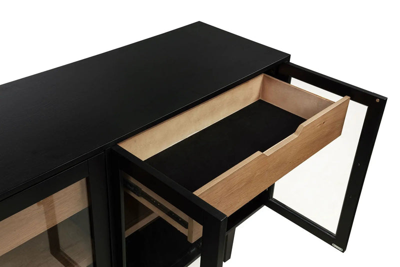 Middleton 4-door Sideboard Server with Dual Drawers Black by Unique Piece Furniture