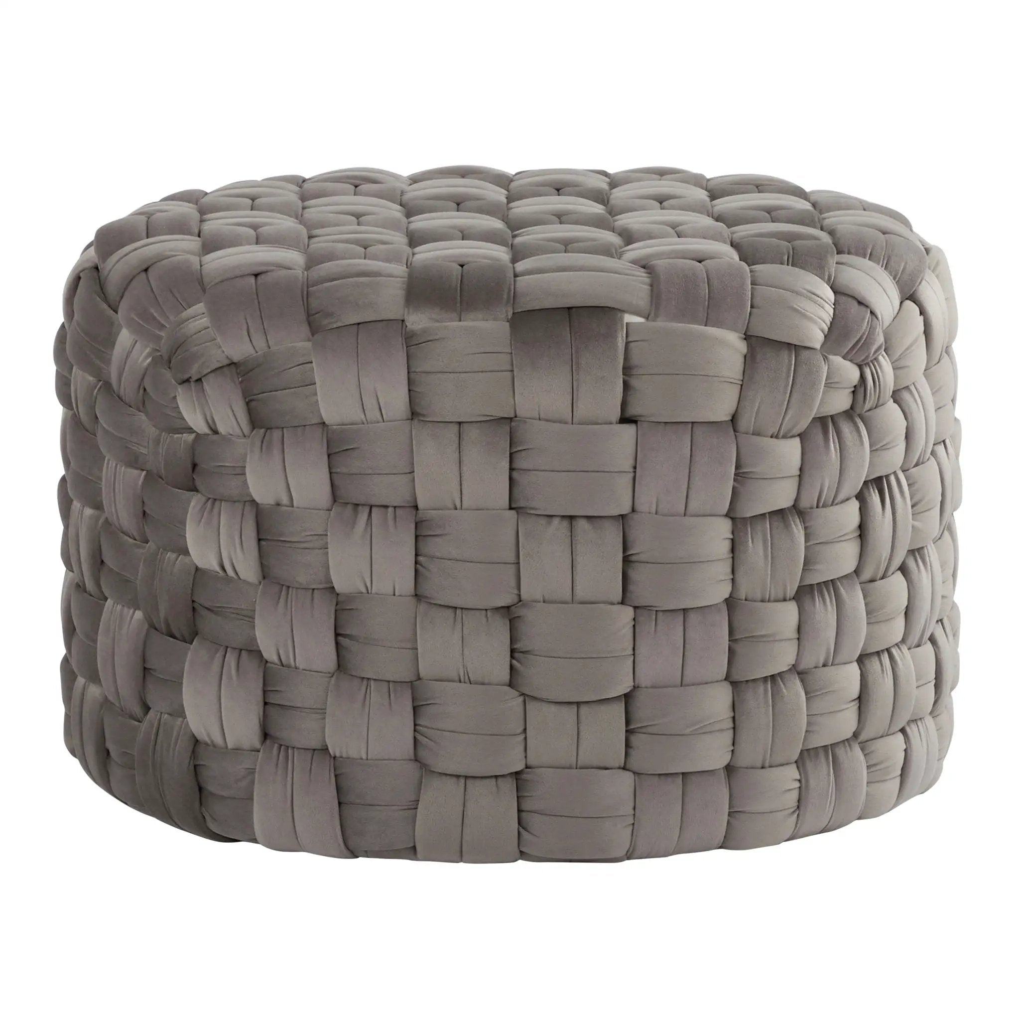 Braided - Versatile Round Ottoman by Unique Piece Furniture