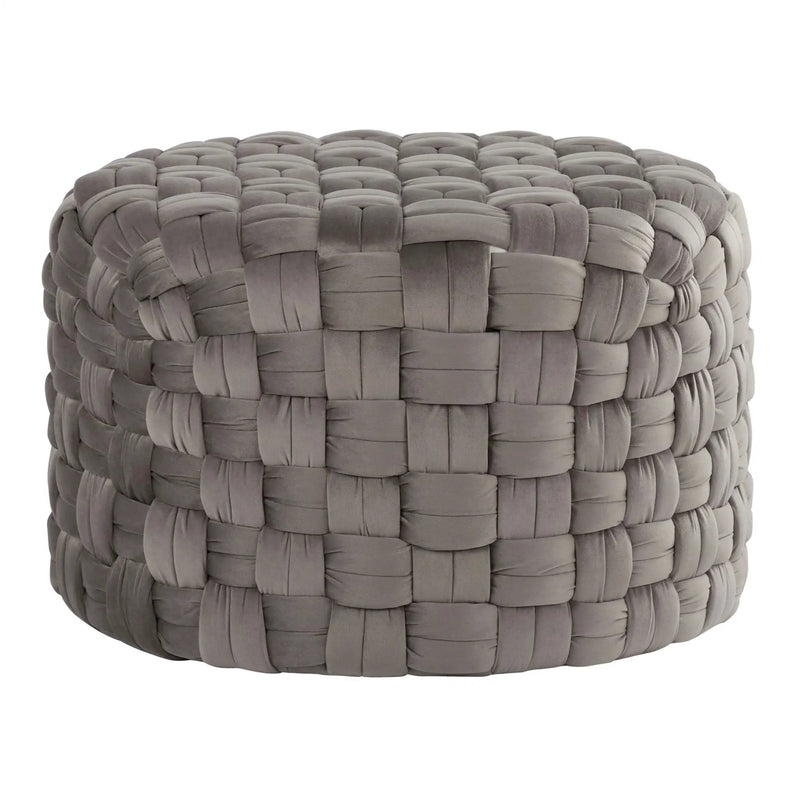 Braided - Versatile Round Ottoman by HouseOfZazla
