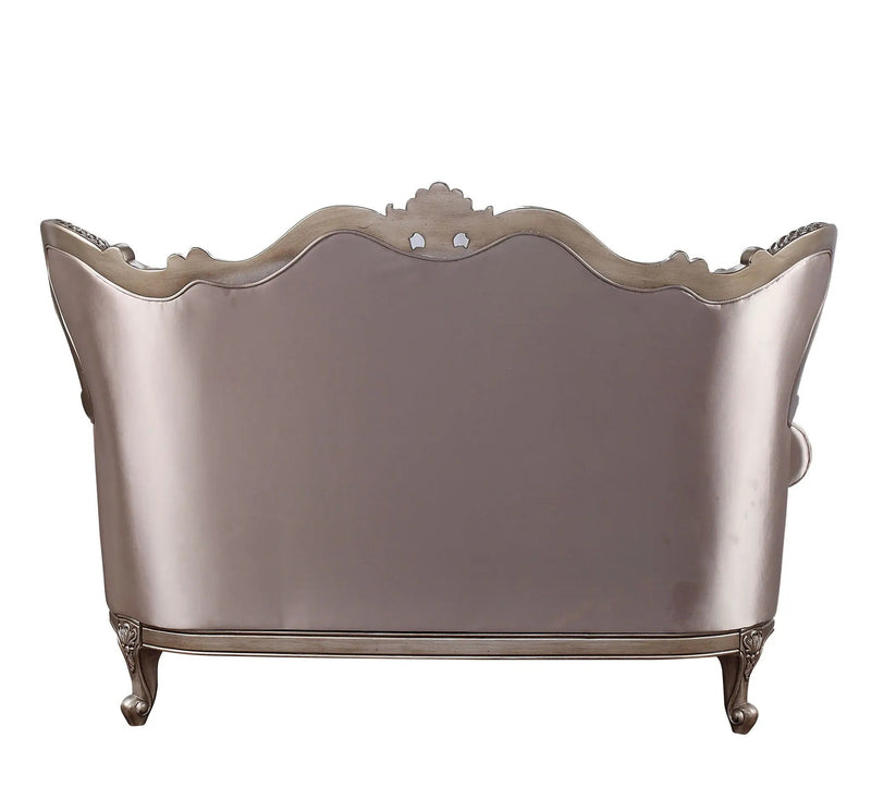 Jayceon - Loveseat With 2 Pillows - Fabric & Champagne by Unique Piece Furniture