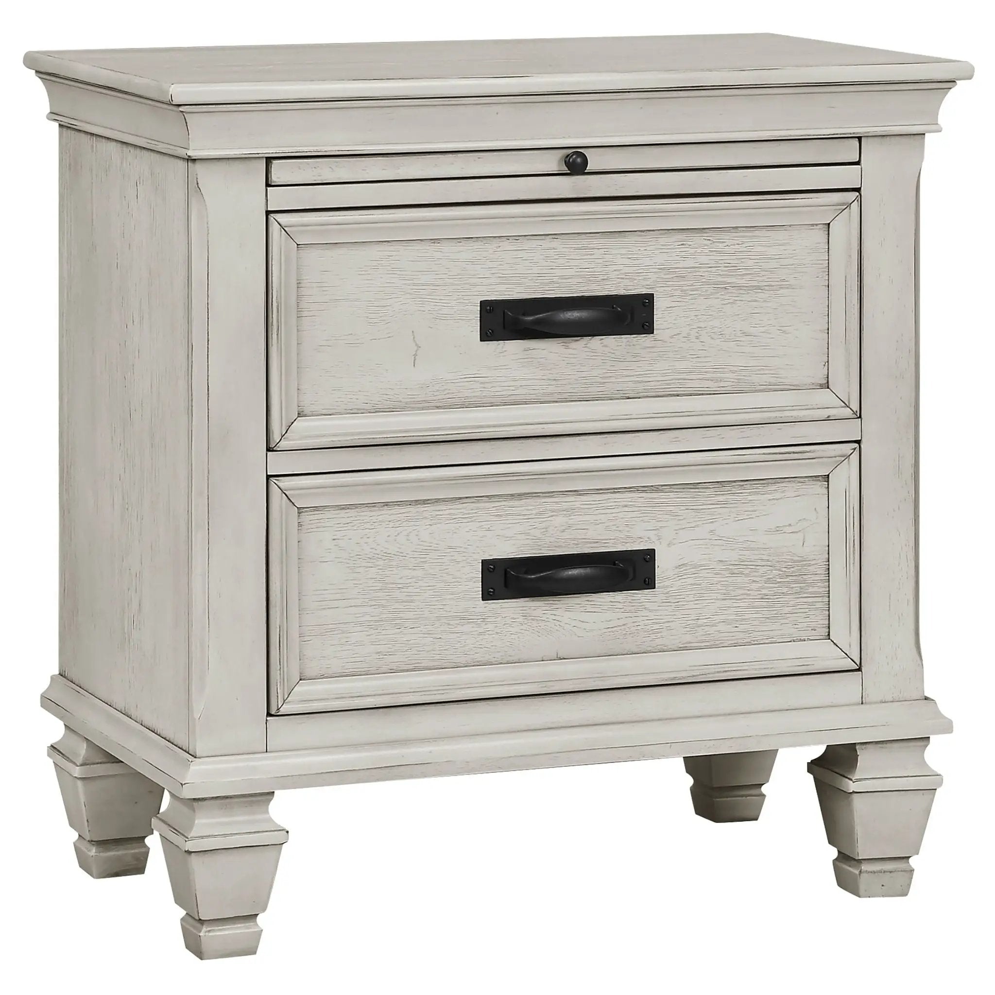 Franco 5-piece Queen Bedroom Set Distressed White by Unique Piece Furniture