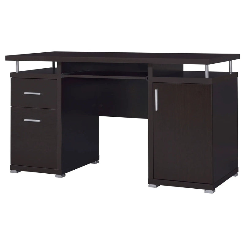 Tracy 55-inch 2-drawer Office Computer Desk Cappuccino by Unique Piece Furniture
