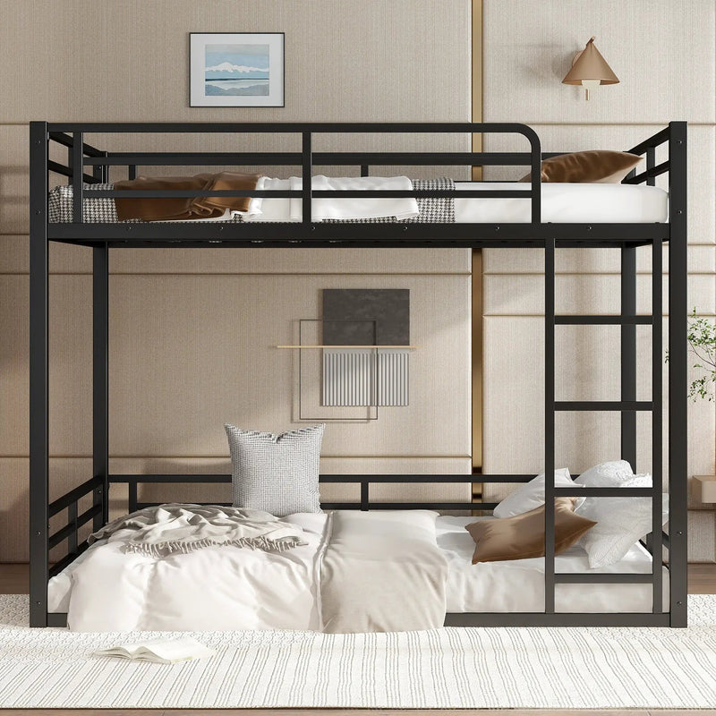 Metal Bunk Bed, Full XL Over Full XL Frame by HouseOfZazla