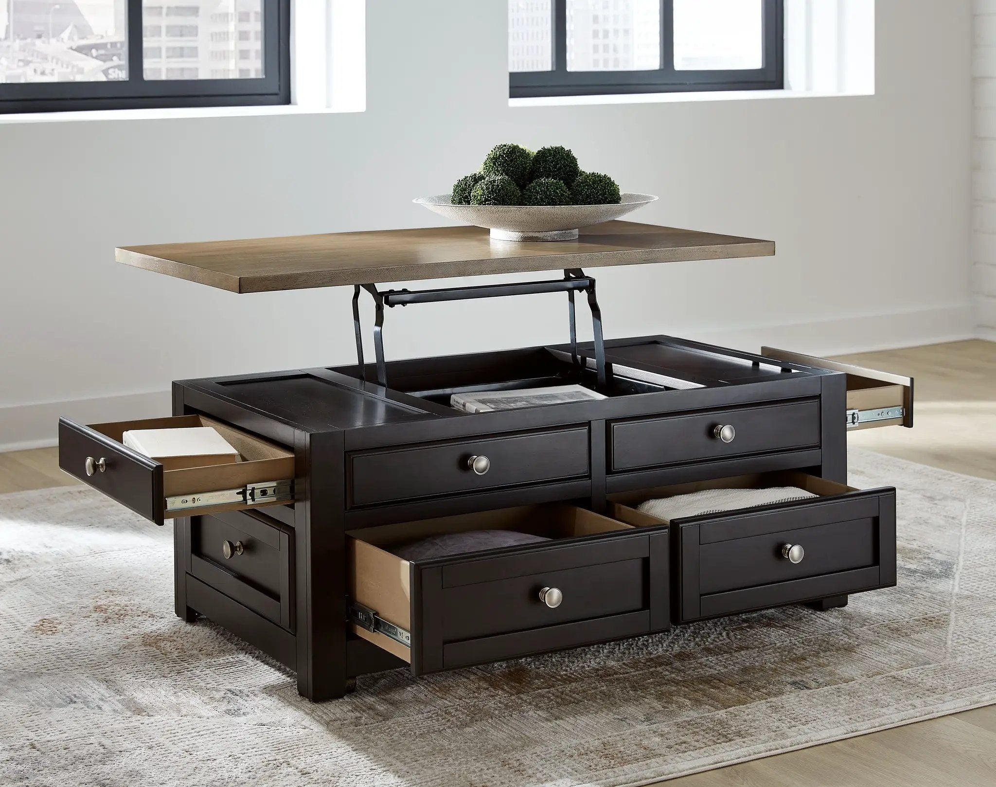 Drazmine - Lift Top Cocktail Table - Brown by Unique Piece Furniture