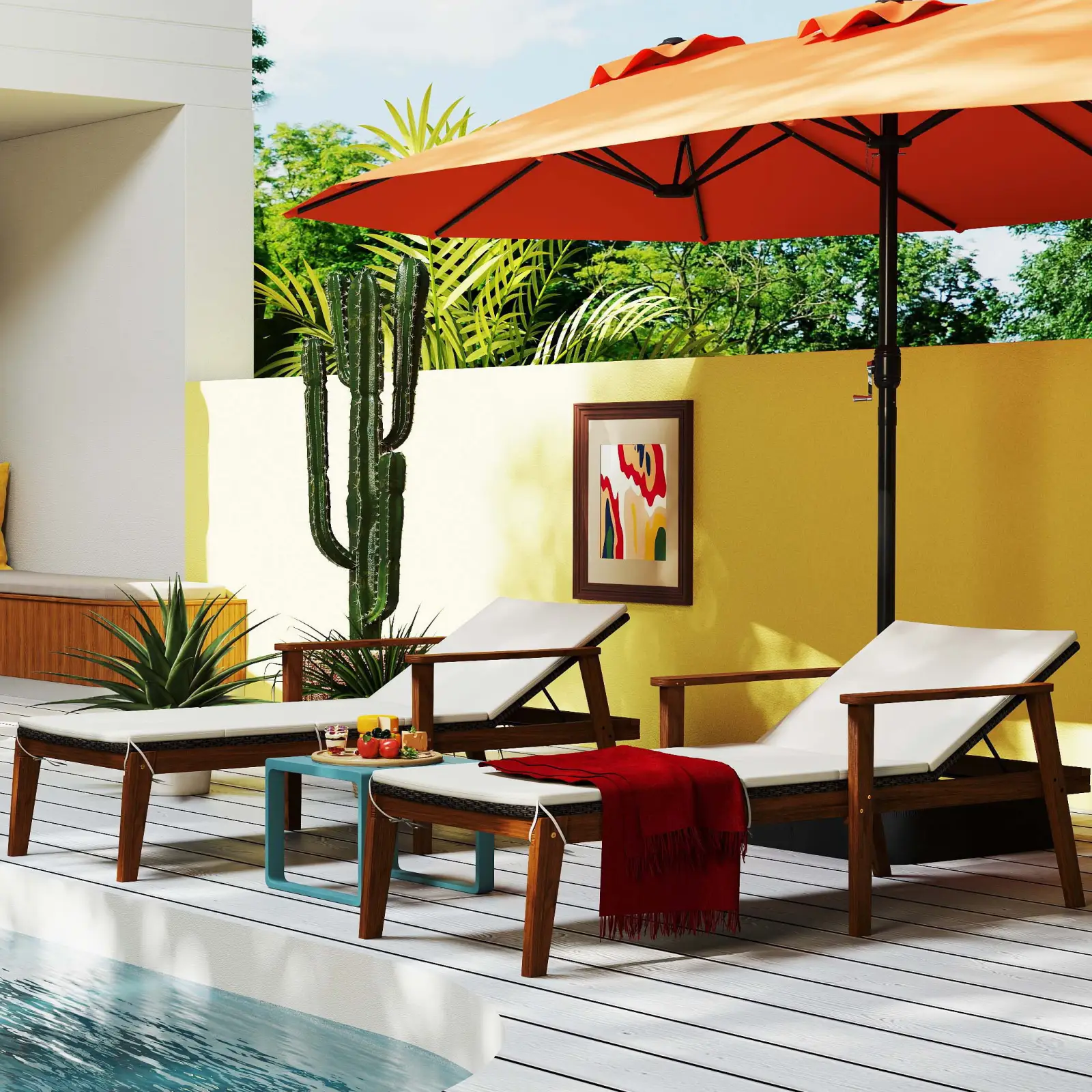 7 Pieces Outdoor Relaxation Bundle - Complete Patio Set by DirectDeals