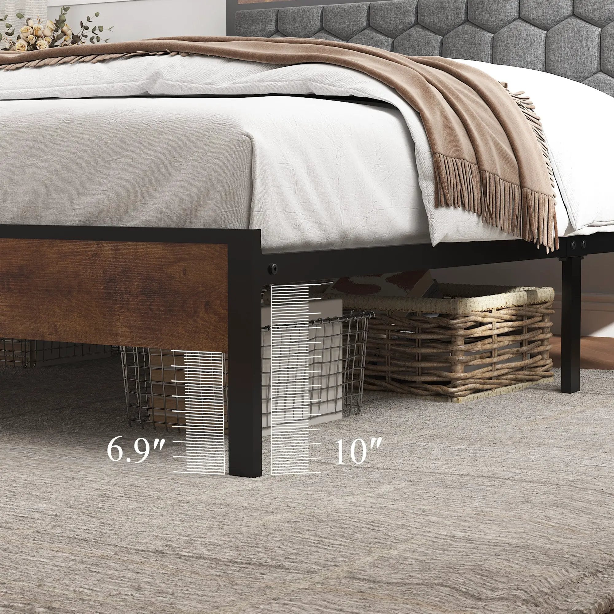 Full Size Wooden Platform Bed Frame by HouseOfZazla