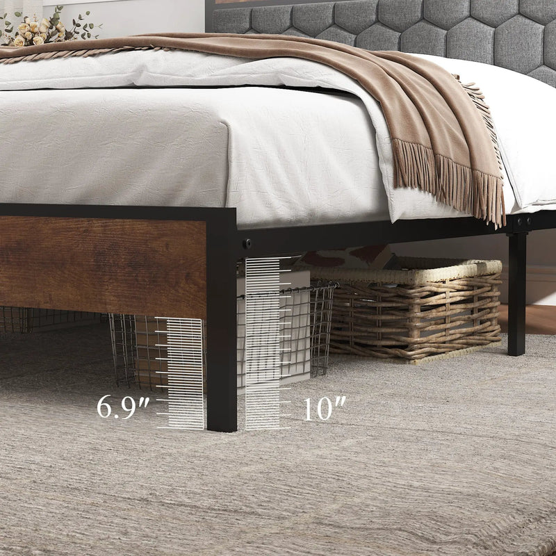 Full Size Wooden Platform Bed Frame by HouseOfZazla