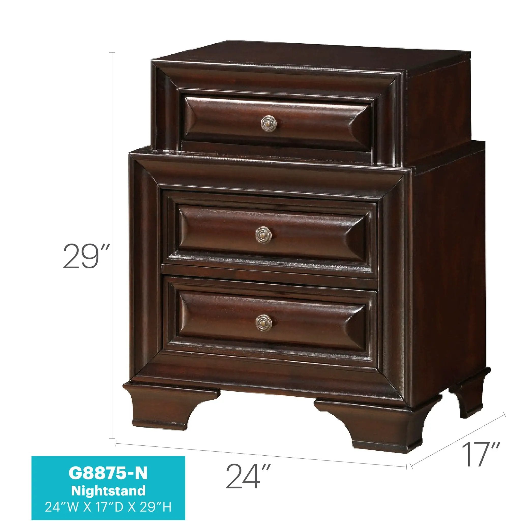 LaVita - Nightstand - Cappuccino by HouseOfZazla