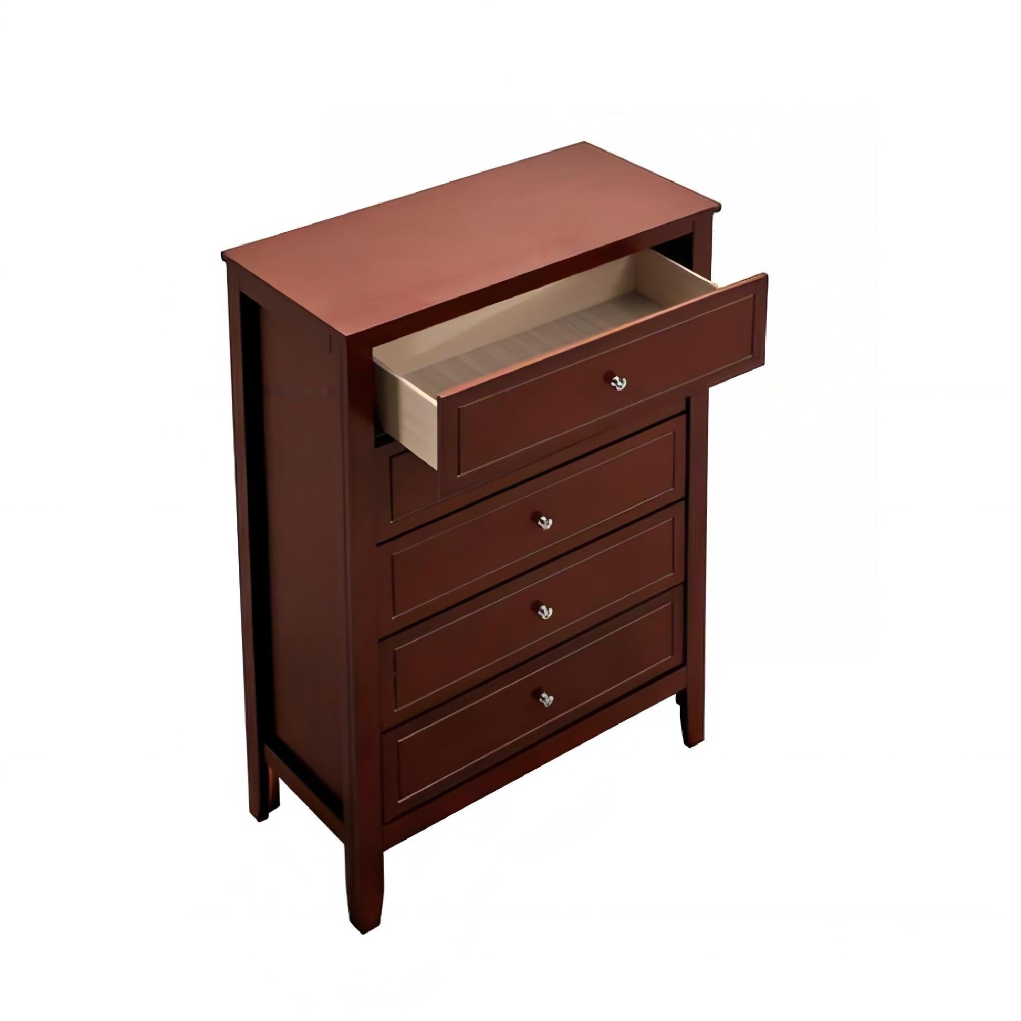 Daniel - Chest, 5 Drawer Storage Unit - Cherry by HouseOfZazla