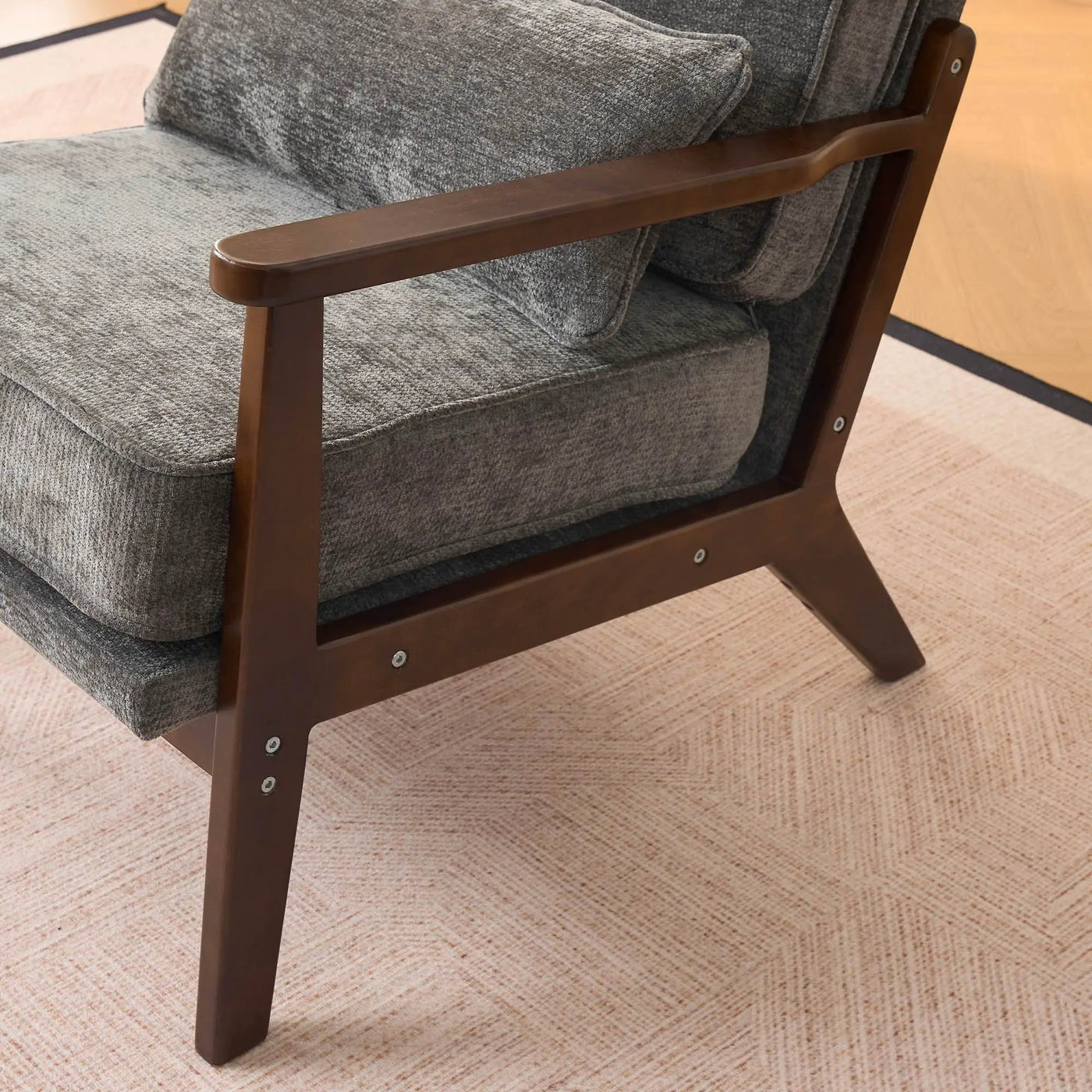Living Room Chair With Lumbar Pillow by HouseOfZazla