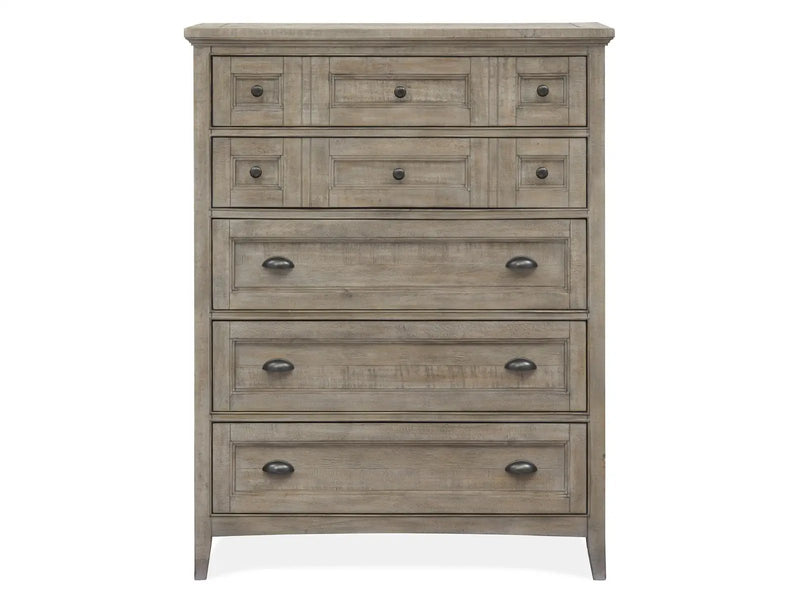 Paxton Place - Wood Drawer Chest - Dove Tail Gray by Unique Piece Furniture