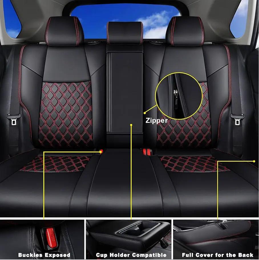Open Box Huidasource Custom Fit RAV4 Seat Covers Full Coverage, Waterproof Leather Seat Cushion Fit for 2019-2024 Toyota Rav4 XLE LE XLE Premium Limit by Selzalot