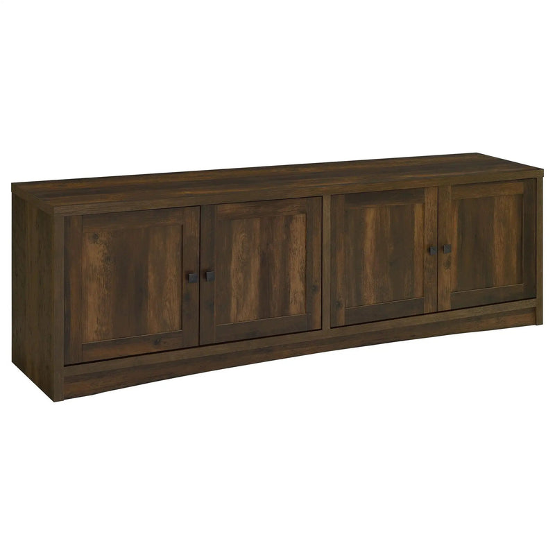 Laughlin 4-door Engineered Wood 78-inch TV Stand Dark Pine by Unique Piece Furniture