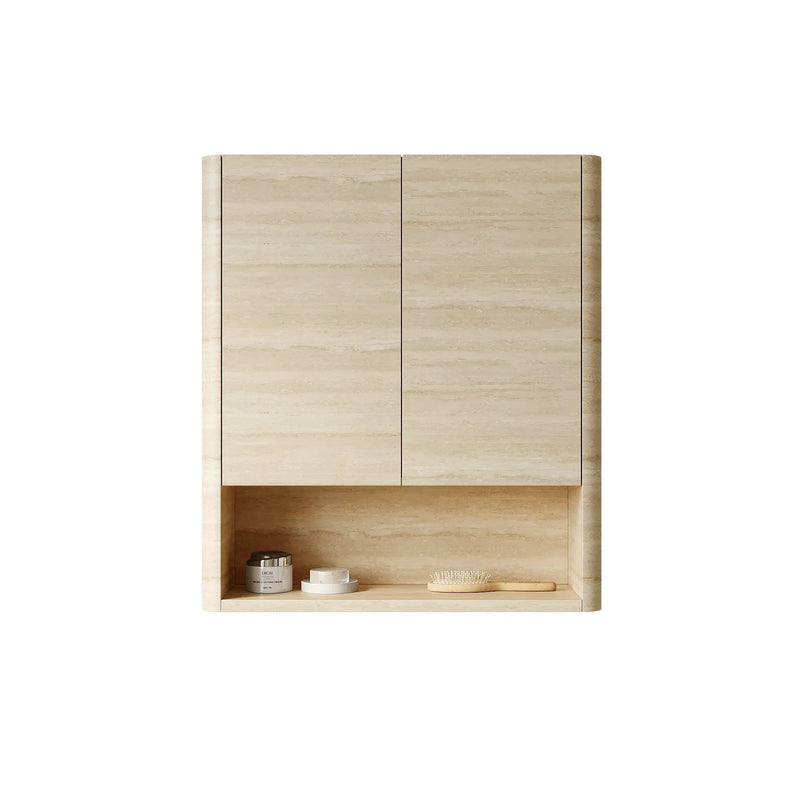 ZUNO 26" Wall-Mounted Bathroom Cabinet with Doors and Shelf by HouseOfZazla