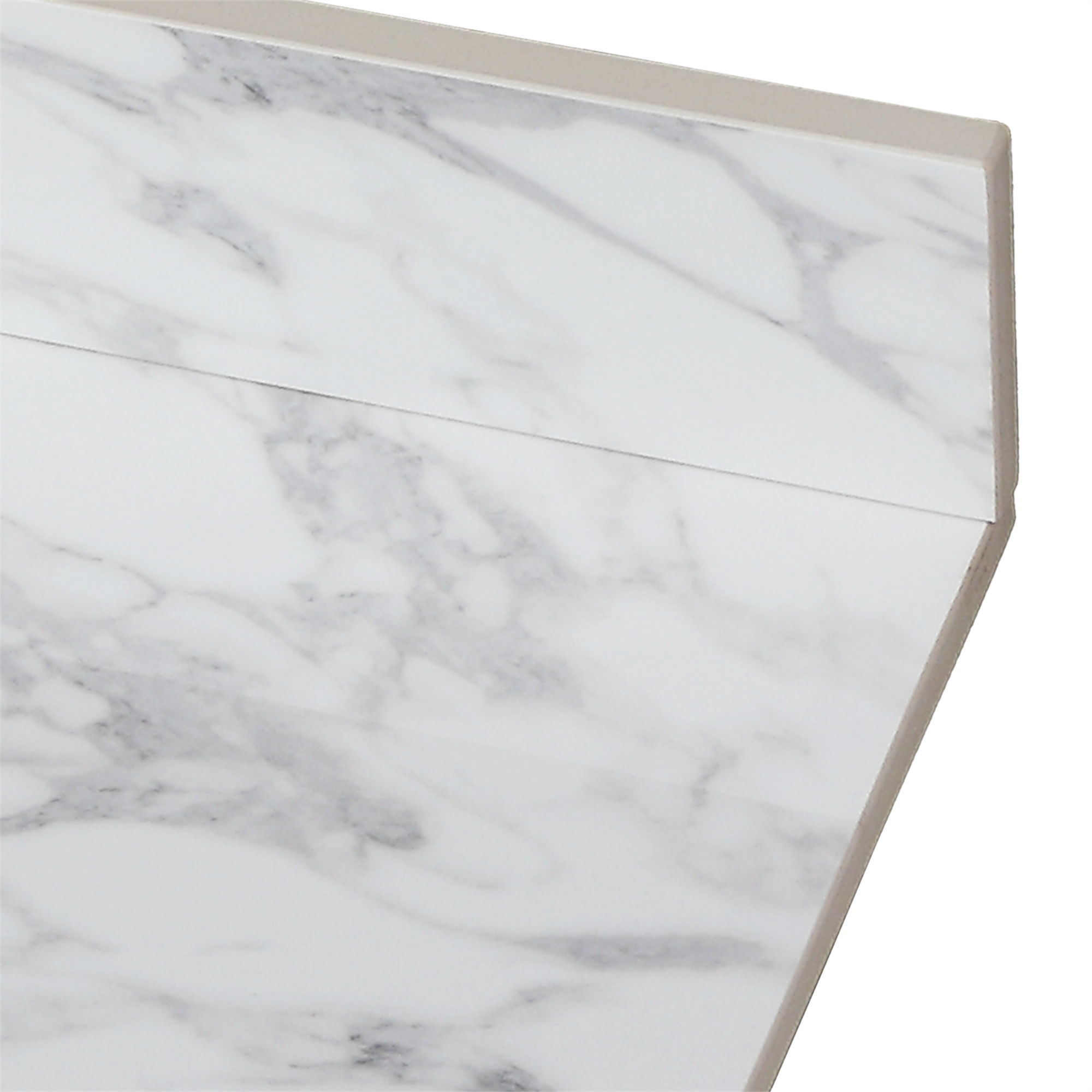 Elegant Bathroom Vanity Top With Rectangular Ceramic Sink And Backsplash by HouseOfZazla
