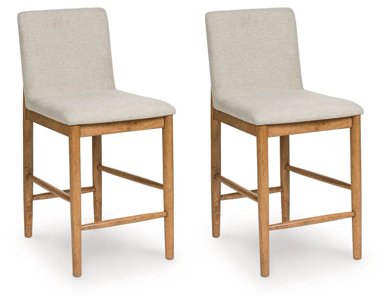 Isanti - Upholstered Barstool (Set of 2) - Light Brown by Unique Piece Furniture