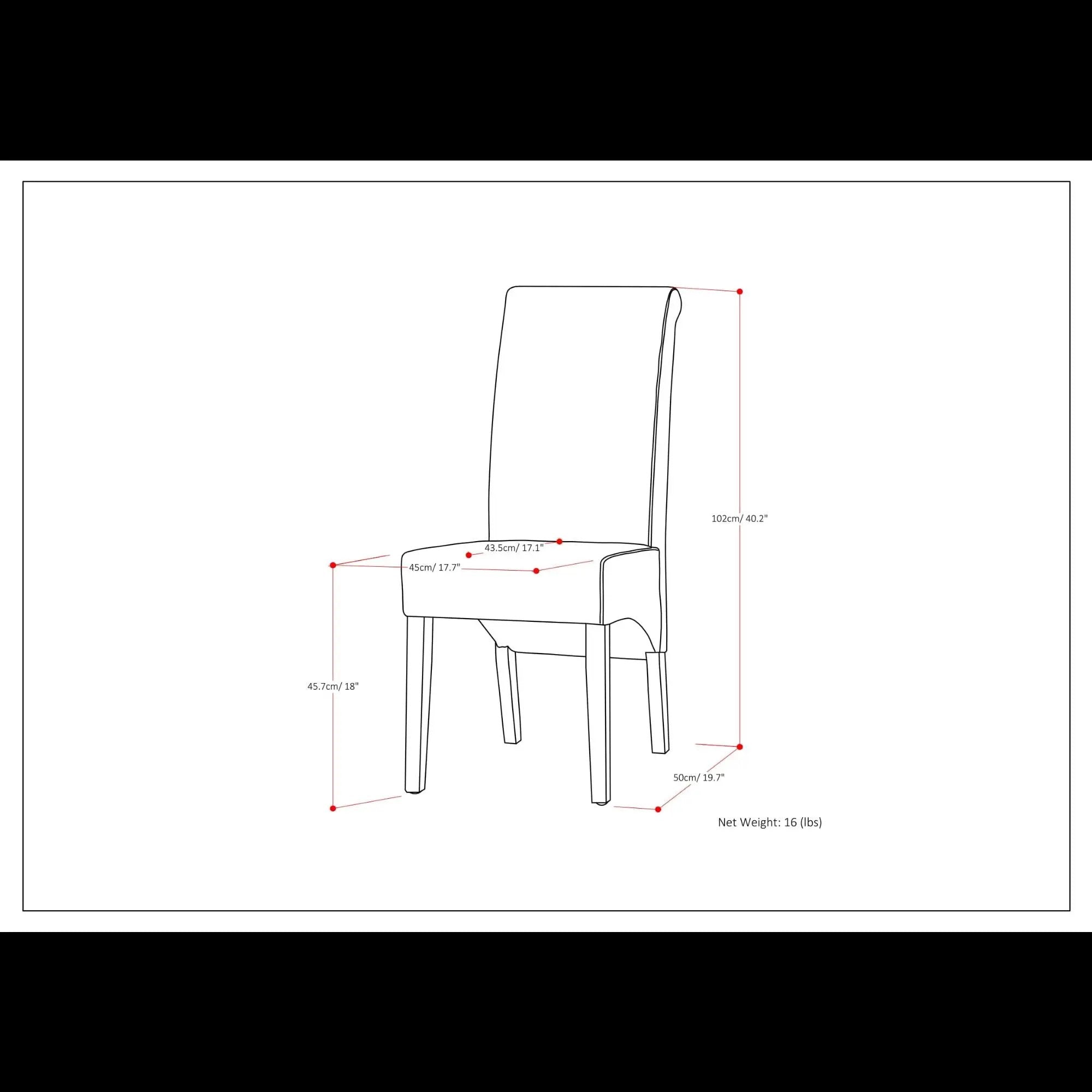Avalon - Deluxe Parson, Dining Chair (Set of 2) by Unique Piece Furniture