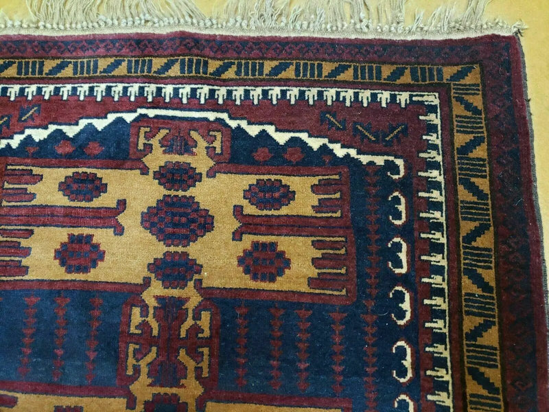 3' X 4' Vintage Handmade Balouchi Balouch Tribal Wool Rug Nice by Jewel Rugs