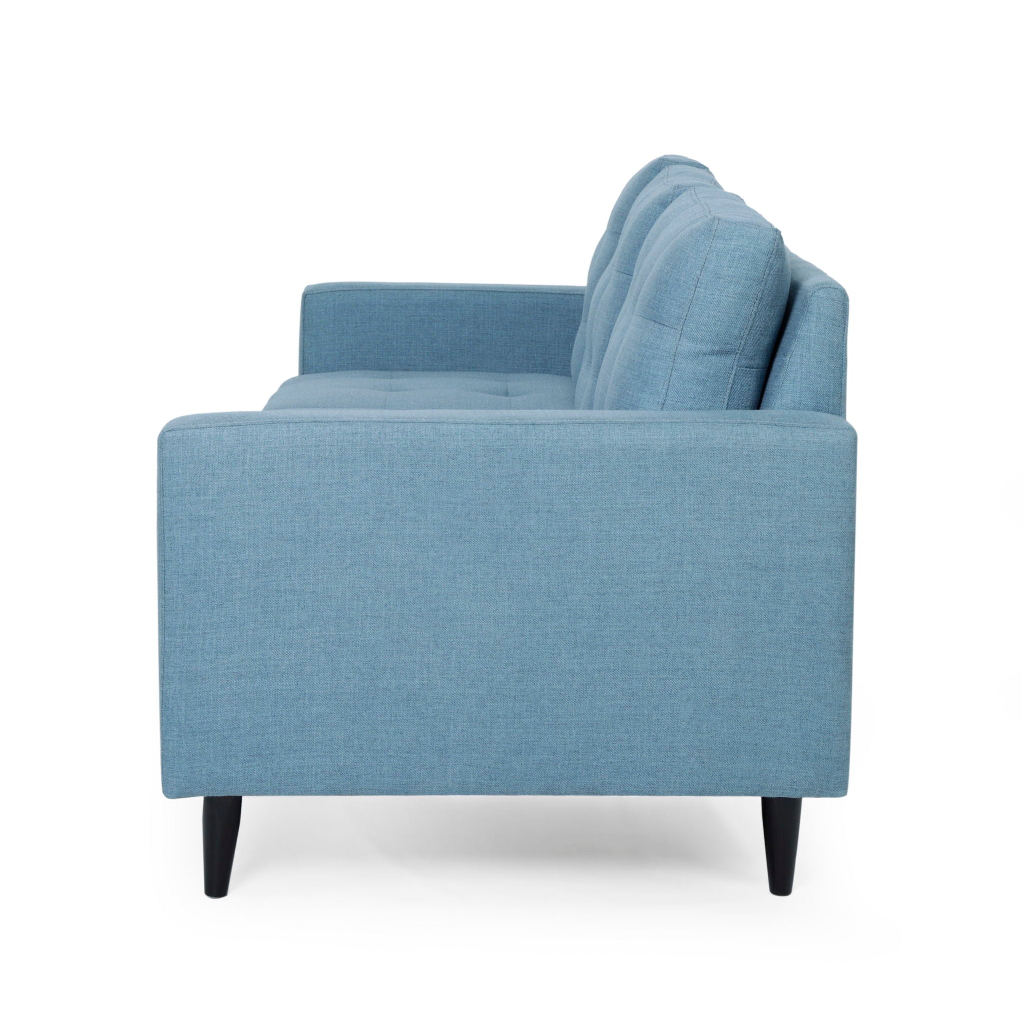 Jenny Contemporary Tufted Fabric 3 Seater Sofa by HouseOfZazla