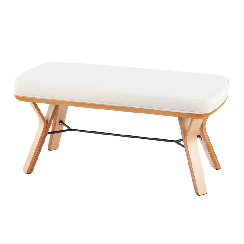 Folia - Mid Century / Modern Bench by Unique Piece Furniture