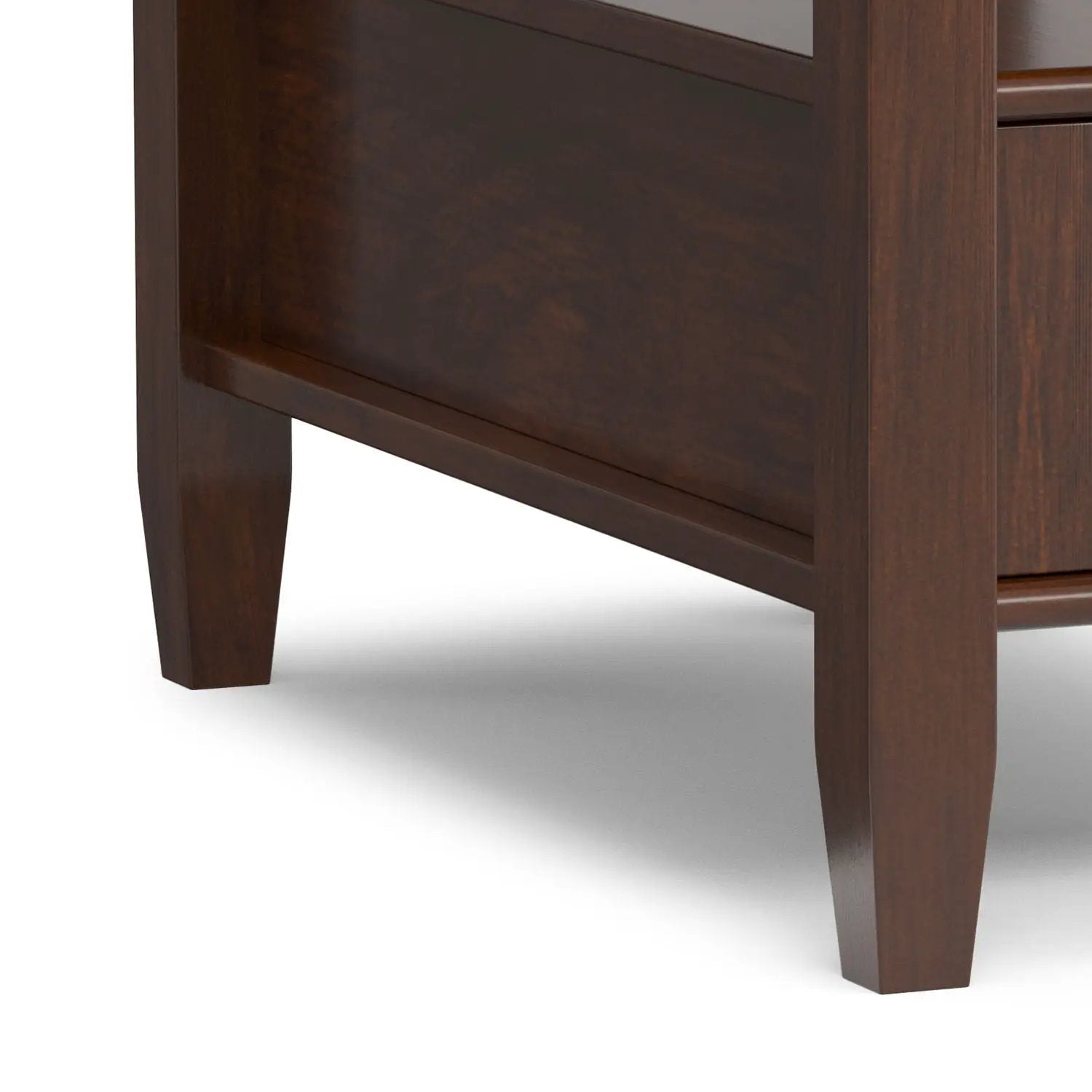 Warm Shaker - Narrow Side Table - Brown by HouseOfZazla