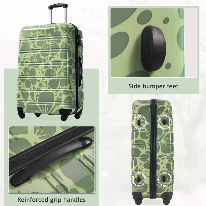 3-Piece Hard Shell Luggage Set – 20" 24" 28" by GigaTech by HouseOfZazla