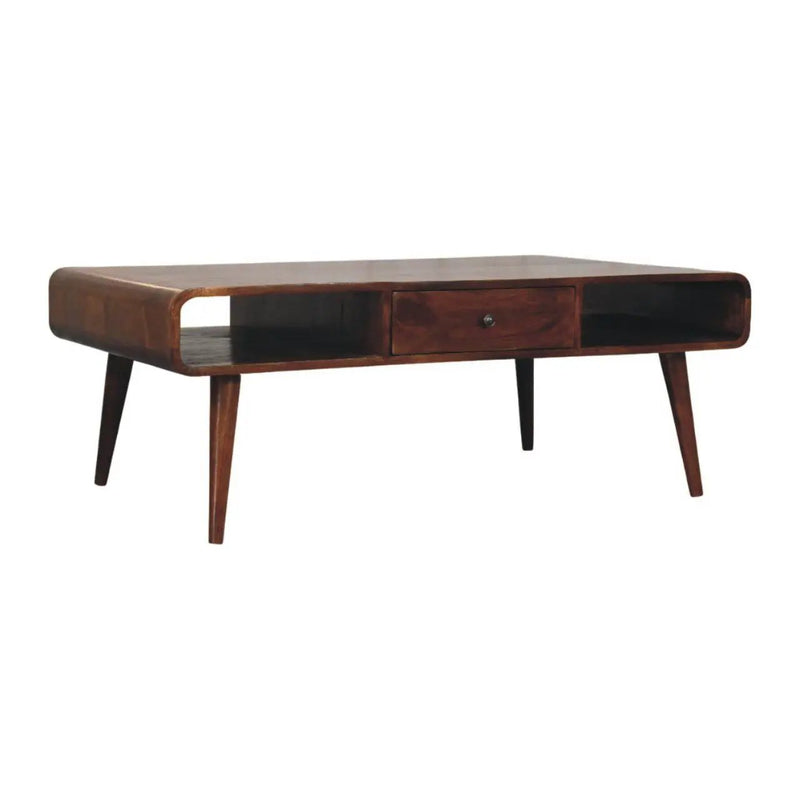 Avora - 2 Drawer Coffee Table - Brown by Unique Piece Furniture