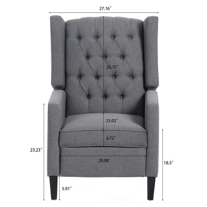 Manual Wing Chair Recliner by Unique Piece Furniture