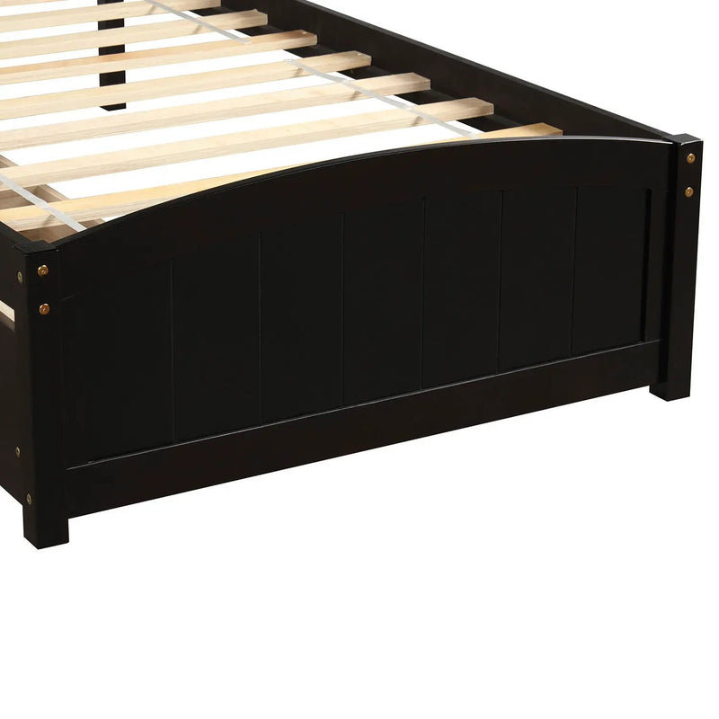 Platform Bed & Headboard, Footboard And Wood Slat Support by HouseOfZazla