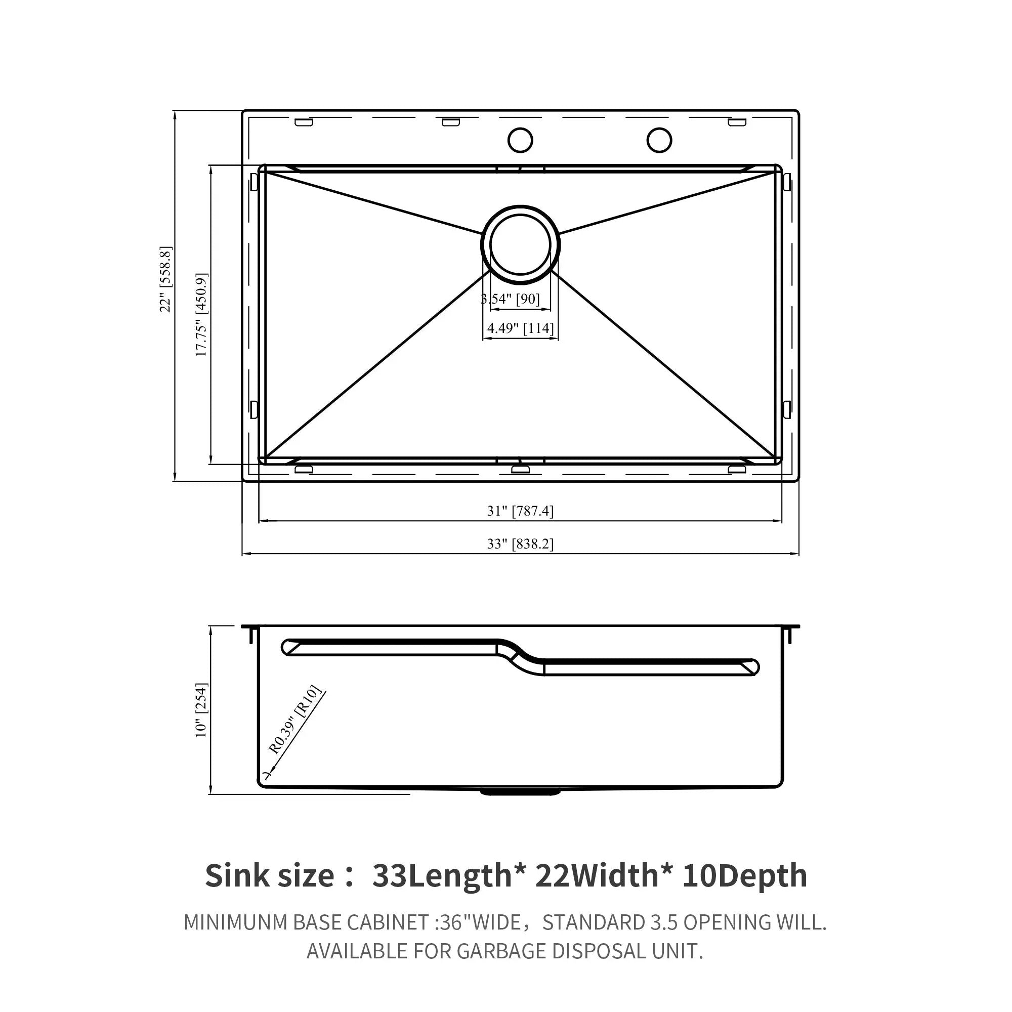 33" Drop In Kitchen Sink by HouseOfZazla