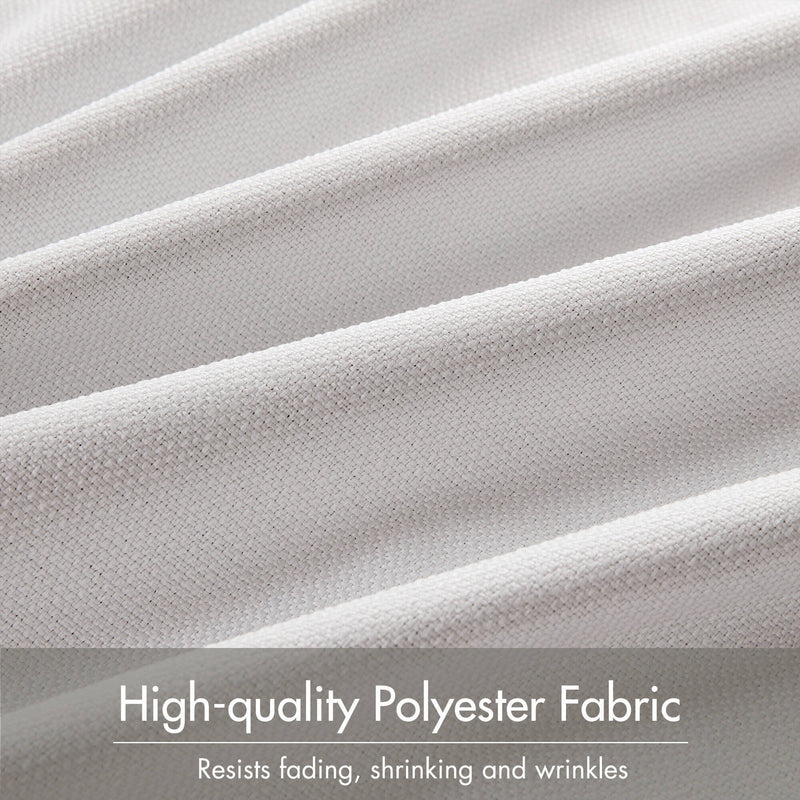 2-PK 52x84" Sound Blocking Total Blackout Curtain Panel Pair White by HouseOfZazla