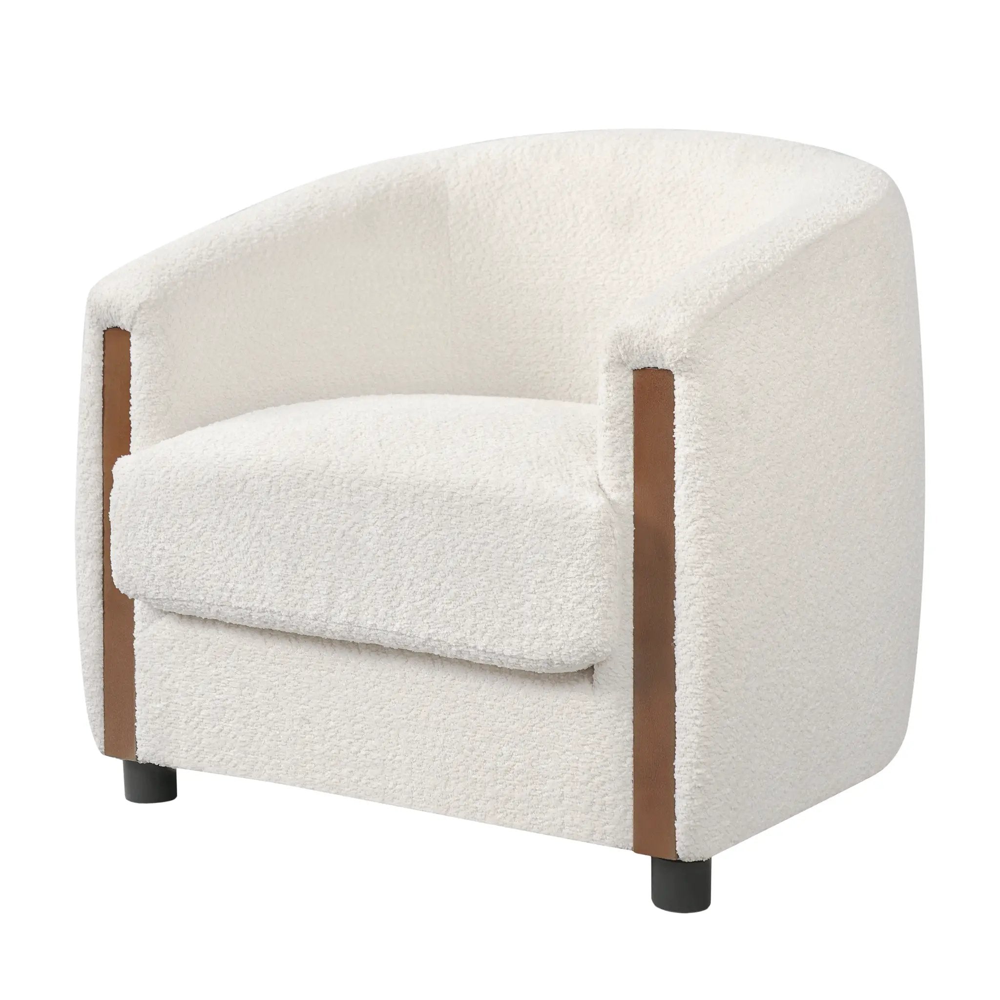 31.8" Modern Curved Barrel Accent Chair by HouseOfZazla