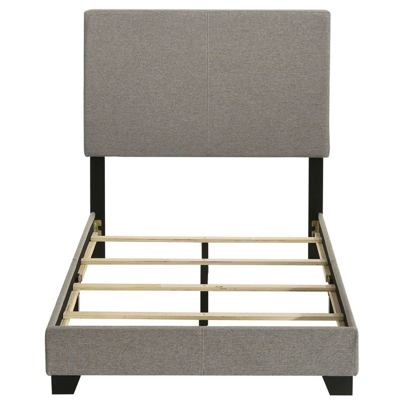 Dorian Fabric Upholstered Twin Panel Bed Taupe by Unique Piece Furniture