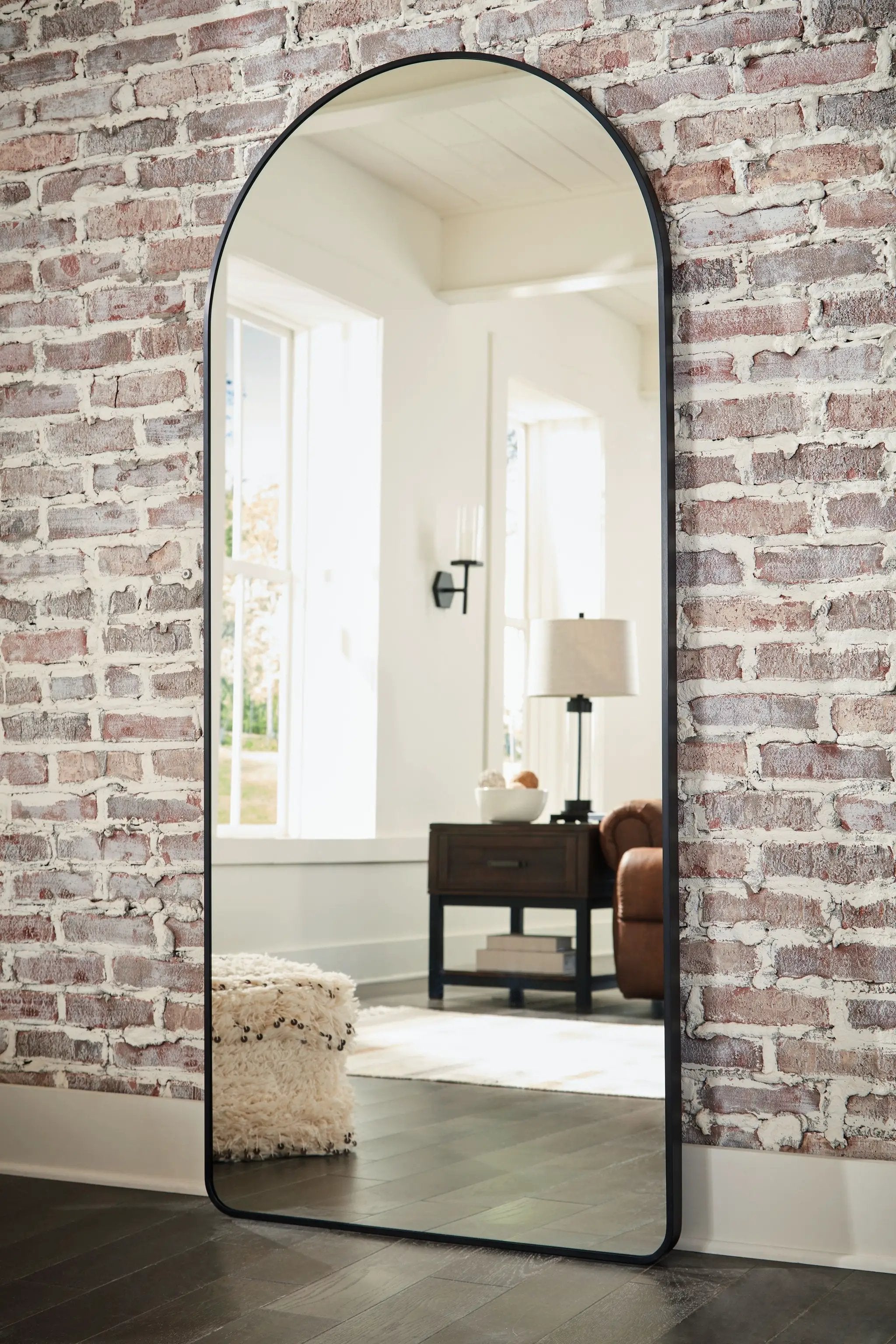 Sethall - Floor Mirror - Black by Unique Piece Furniture