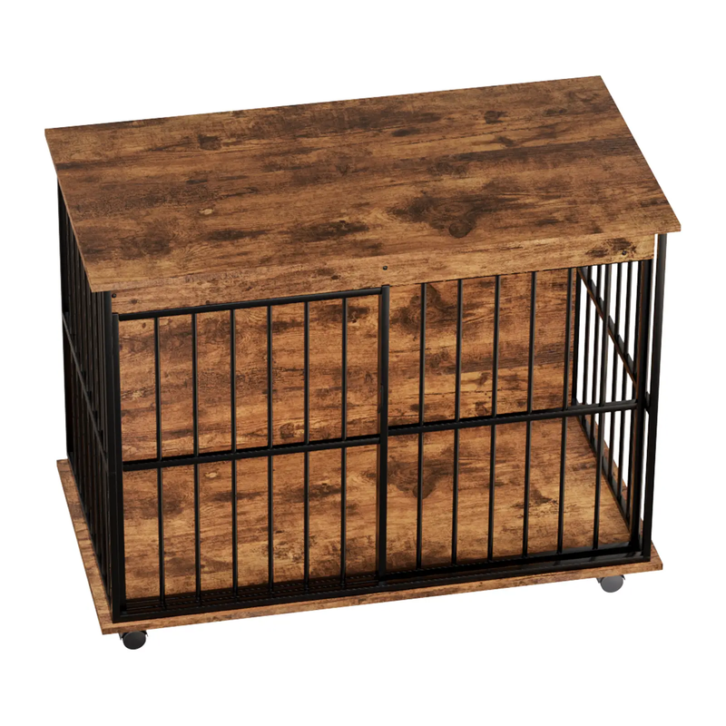 Large Wooden Dog Crate Furniture by HouseOfZazla