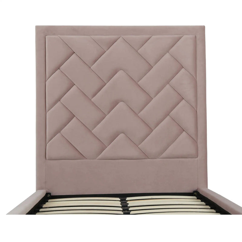 Crosby - Bed With Upholstered Headboard And Slats
